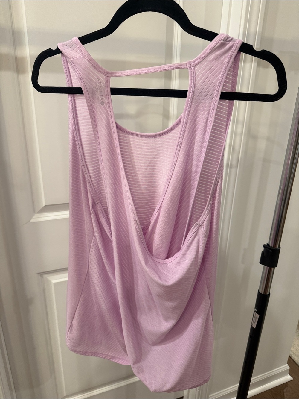 Athleta Lavender Striped Performance Tank - Picture 2 of 2